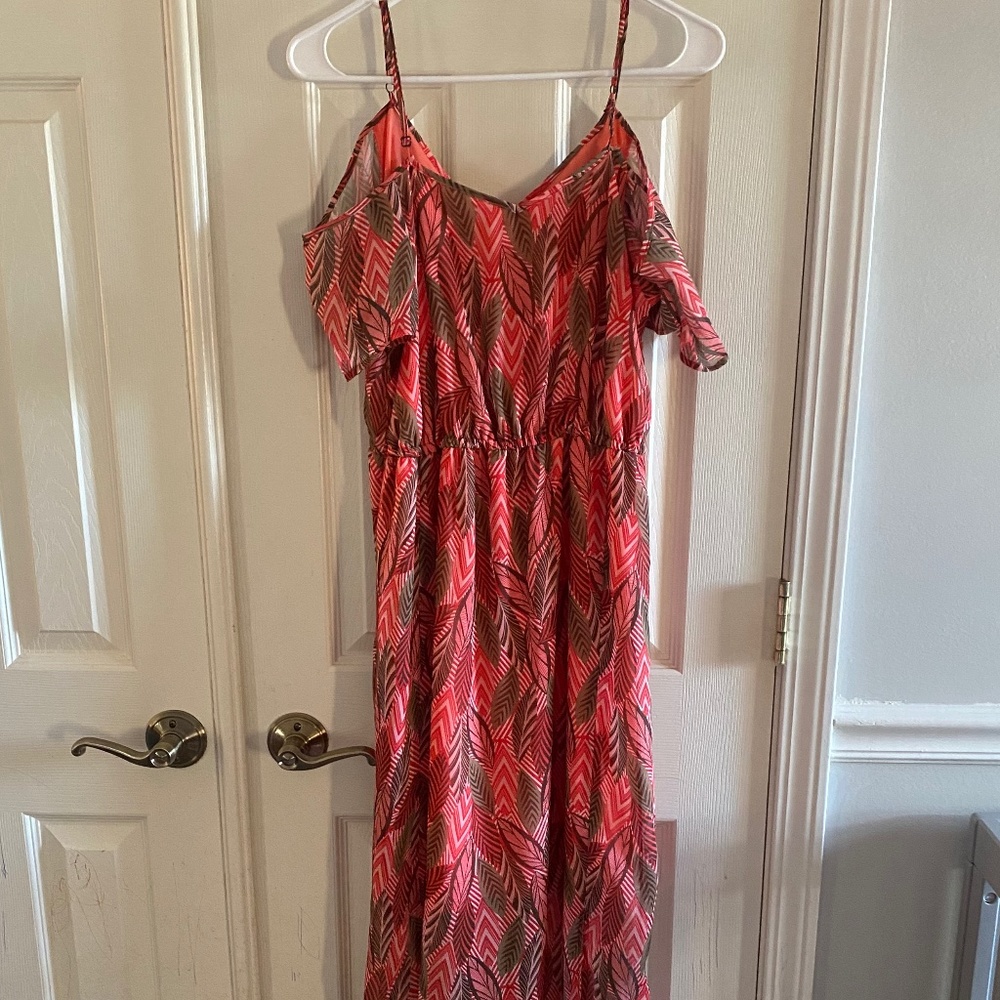 Long pink maxi dress size sml